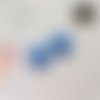 Breloques ronds - sequins émaillés - ronds bleus  -  12 mm - lot de 2
