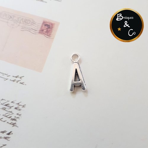 Breloque lettre alphabet - lettre a