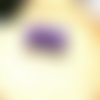 Boucles d'oreilles globe sable violet par breloques et cie