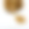 2 connecteurs ronds forme fleur avec strass champagne - 20*15mm - doré (8scd88)