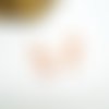 1 pendentif ovale croix 12*9mm laiton plaqué or rose et émail blanc (usbd87)