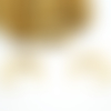 4 breloques croissant de lune 16*15mm doré (8sbd188)