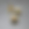 1 perle tube dorée avec étoile et lune 8*5mm, cuivre or (mfp04)