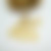 8 sequins ronds 8mm doré pailleté, breloque pailletée, stardust (8sbd200)