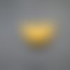6 sequins émaillés demi-lune jaune tournesol 18*8mm - base en cuivre doré (8ssq66))