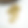 5 fermoirs mousquetons 10*6mm en acier inoxydable doré (usai36)