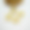 4 breloques ethnique oeil forme losange 15*14mm doré (kbd69)