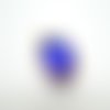 2 pendentifs forme goutte en verre lisse bleu saphir, 23*15mm (kv04-5)