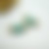 1 connecteur colonne, cylindre 20*5mm jade vert (phpg13)