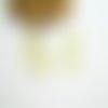 2 pendentifs, breloques visage 32*15mm doré - portrait, profil jeune fille (kbd77)