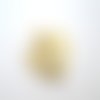 1 breloque, pendentif coeur martelé 17*15mm doré et zircons multicolores (8sbd324)