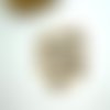 2 pendentifs feuille de monstera, 33*30mm, alliage de zinc doré, émaillé noir et blanc (phbd48)