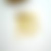 10 petites breloques fines losange strié 13*8mm laiton plaqué or 24k - sequin, pampille losange doré (phbd56)