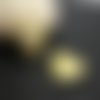 4 pendentifs breloques coeur - 22*20mm - doré (8sbd330)