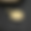 1 pendentif rond 25x25mm motif soleil avec strass - acier inoxydable doré (8sbi01)