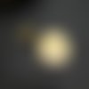 1 pendentif rond avec fermoir 25x25mm étoile et strass - acier inoxydable doré (8sbi04)