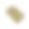 1 pendentif rectangle 32x18mm - oeil, lune et étoile - acier inoxydable doré (8sbi06)