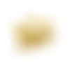 10 poussoirs papillons pour boucles d'oreilles à clous, 6x4.5mm, acier inoxydable doré 304 - fermoirs, stoppeurs clous oreilles (usaai02)