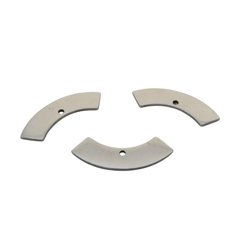 2 pendentifs rectangle courbé, 24x9mm, acier inoxydable 201 - breloque rectangle incurvé argenté (usbai08)