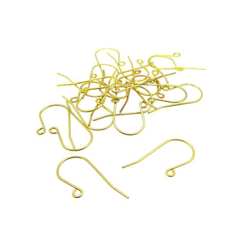 10 crochets boucles d'oreilles 27x14mm acier inoxydable 304 doré (8sbo127)