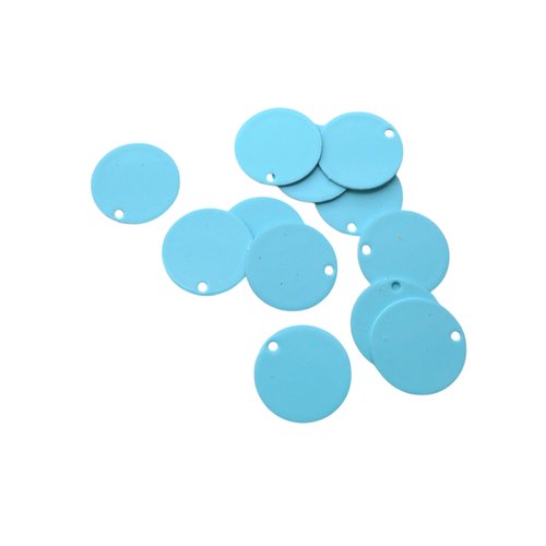 10 sequins pastilles ronds 12 mm bleu clair (8ssq118)