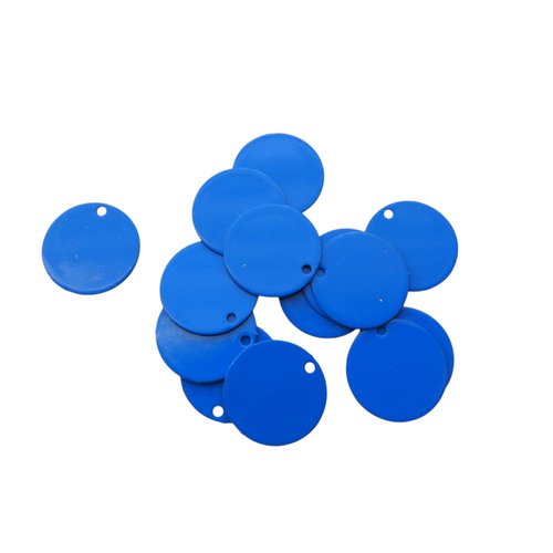 10 sequins pastilles ronds 12 mm bleu roi (8ssq121)