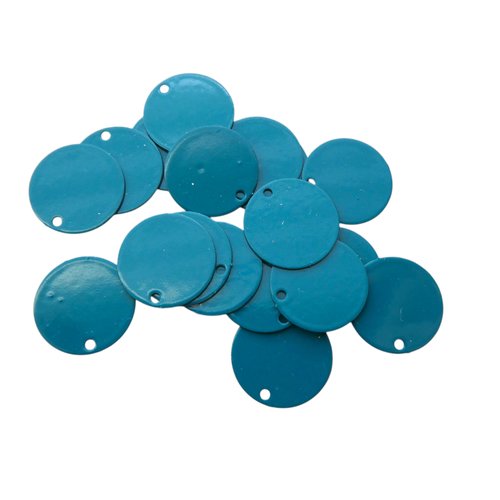 10 sequins pastilles ronds 12 mm vert canard (8ssq123)