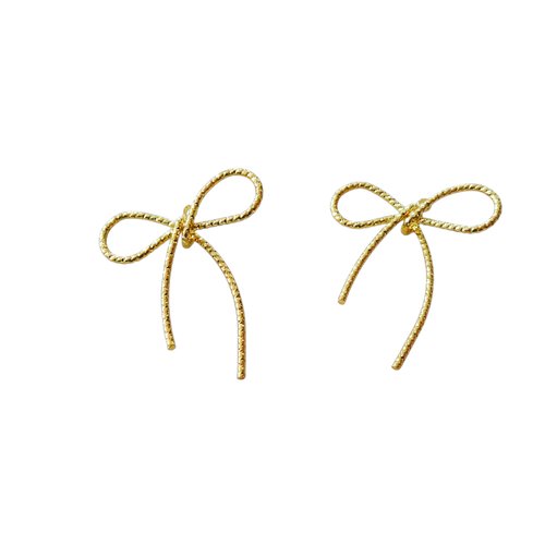 2 pendentifs noeud 33x30mm laiton plaqué or 14k - breloques noeud doré (8sbd405)