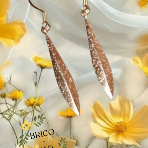 Boucles d'oreilles feuille
