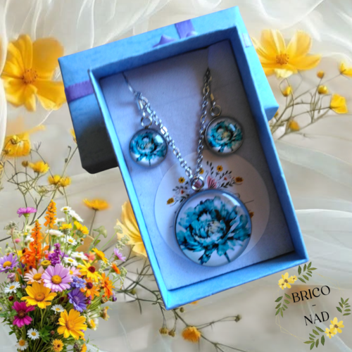 Parure bijoux floral
