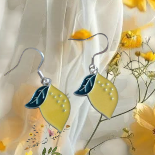 Boucles d'oreilles "citron"