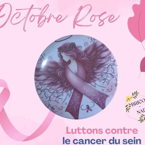 Badge "octobre rose"