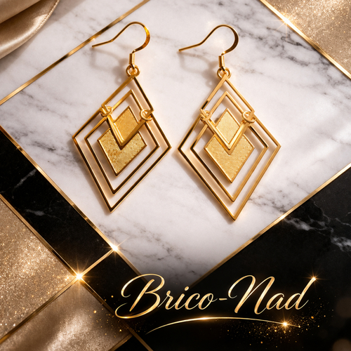 Boucles d’oreilles  géométrique