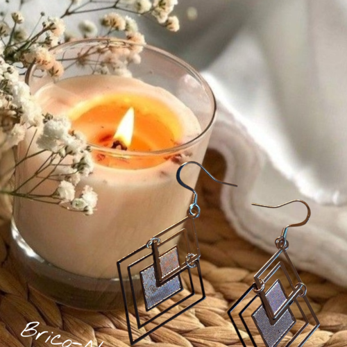 Boucles d’oreilles  géométrique