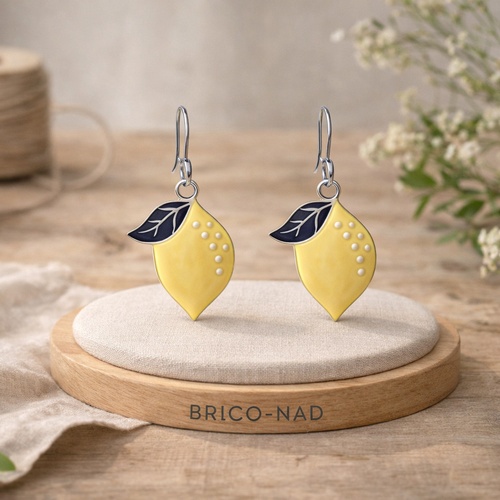 Boucles d'oreilles " citron "