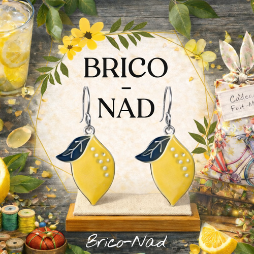 Boucles d'oreilles " citron "