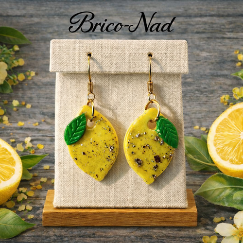 Boucles d’oreilles citron – fraîcheur et originalité