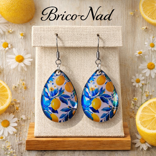 Boucles d’oreilles  citron