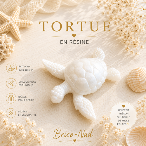 Tortue en résine