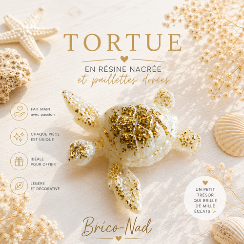 Tortue en résine