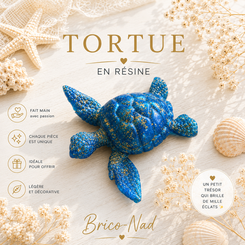 Tortue en résine