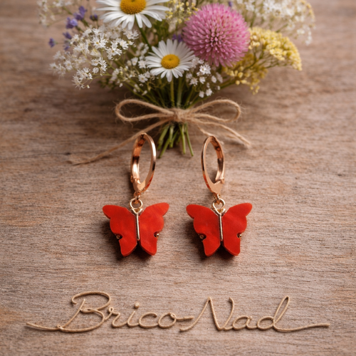 Boucles d’oreilles  papillon