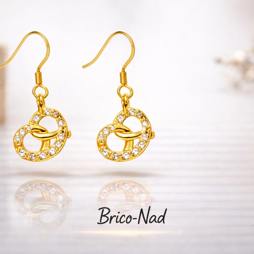 Boucle d'oreilles bretzel