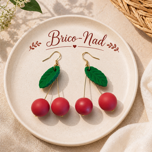 Boucles d’oreilles cerises