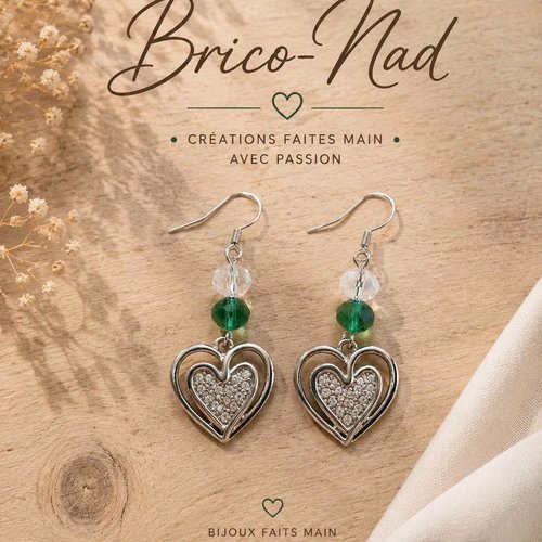 Boucles d'oreilles coeur