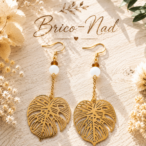 Boucles d'oreilles feuilles