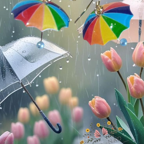 Boucles d'oreilles parapluie