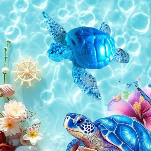 Tortue en résine