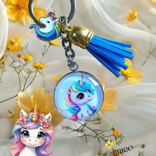 Porte-clé licorne