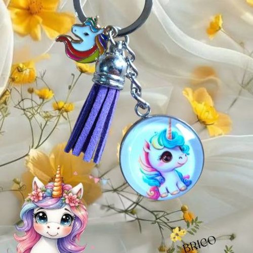 Porte-clé licorne